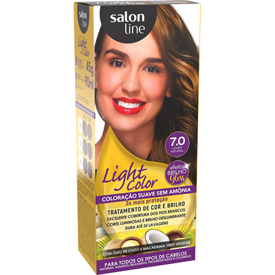 TINTURA SALON LINE LIGHT COLORAMA  7.0 LOURO NATURAL (6)