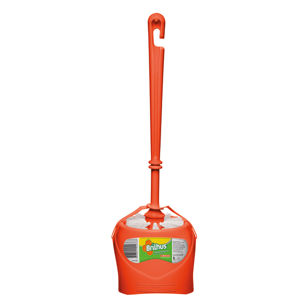 ESCOVA SANITARIO BRILHUS C/POTE PLAST (12)