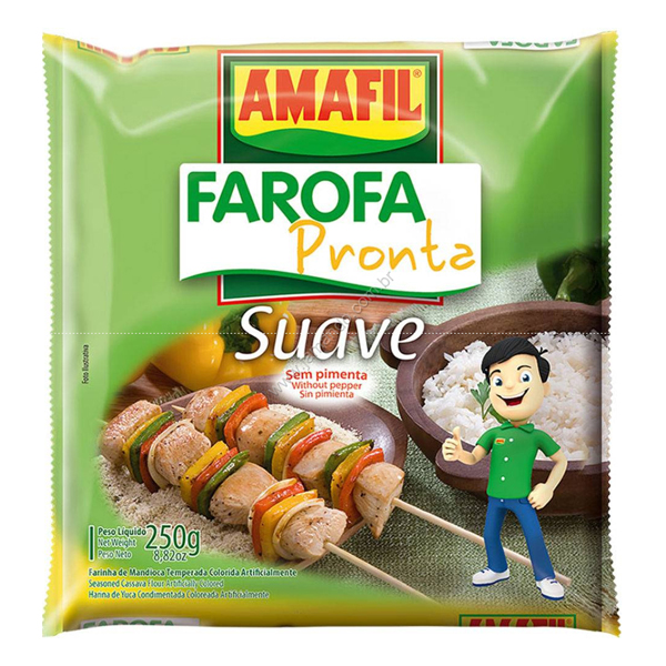 FAROFA MANDIOCA AMAFIL 250G SUAVE (10)