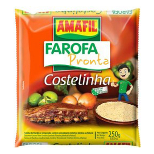 FAROFA MANDIOCA AMAFIL 250G COSTELINHA (10)