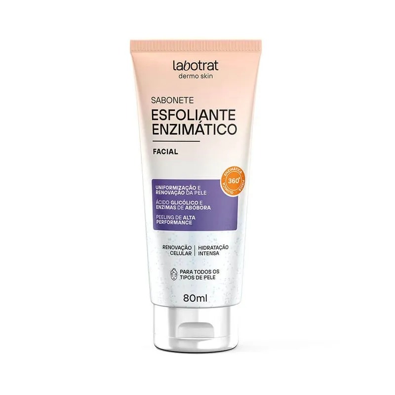 SABONETE LIQUIDO ESFOLIANTE LABOTRAT DERMO SKIN 080ML ENZIMATICO (12)