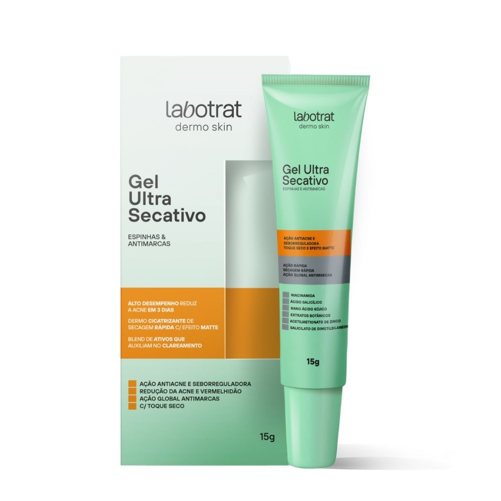 GEL SECATIVO LABOTRAT 15G DERMO SKIN ESPINHAS ANTIMARCAS (12)