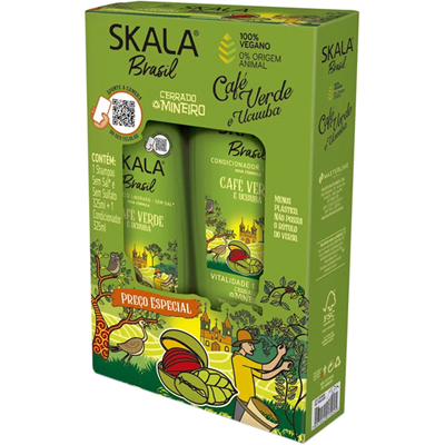 KIT SKALA SH+COND 325ML CAFE E UCUUBA (6)