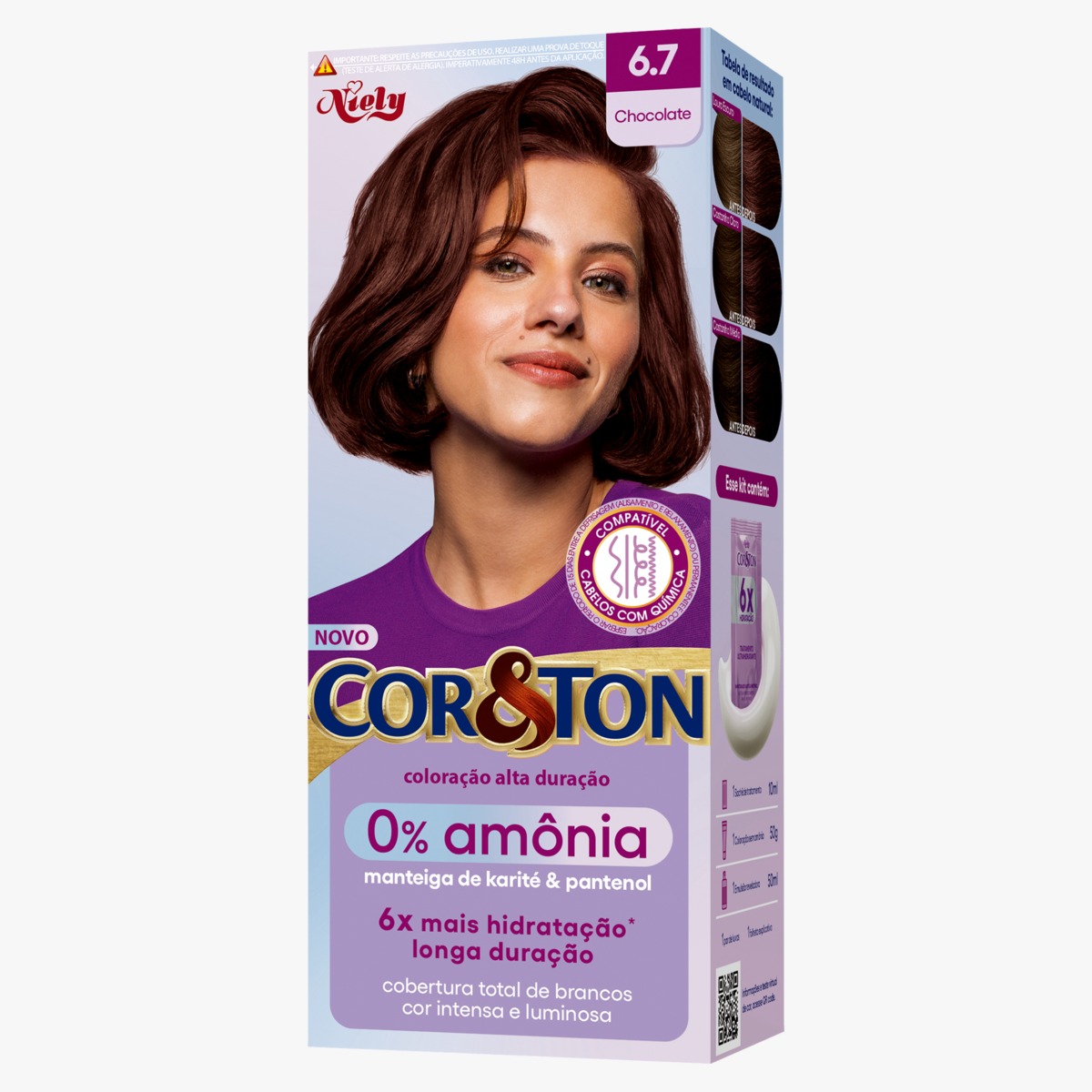 TINT NIELY COR&TON CR S/AMONIA 6.7 CHOCOLATE (6)