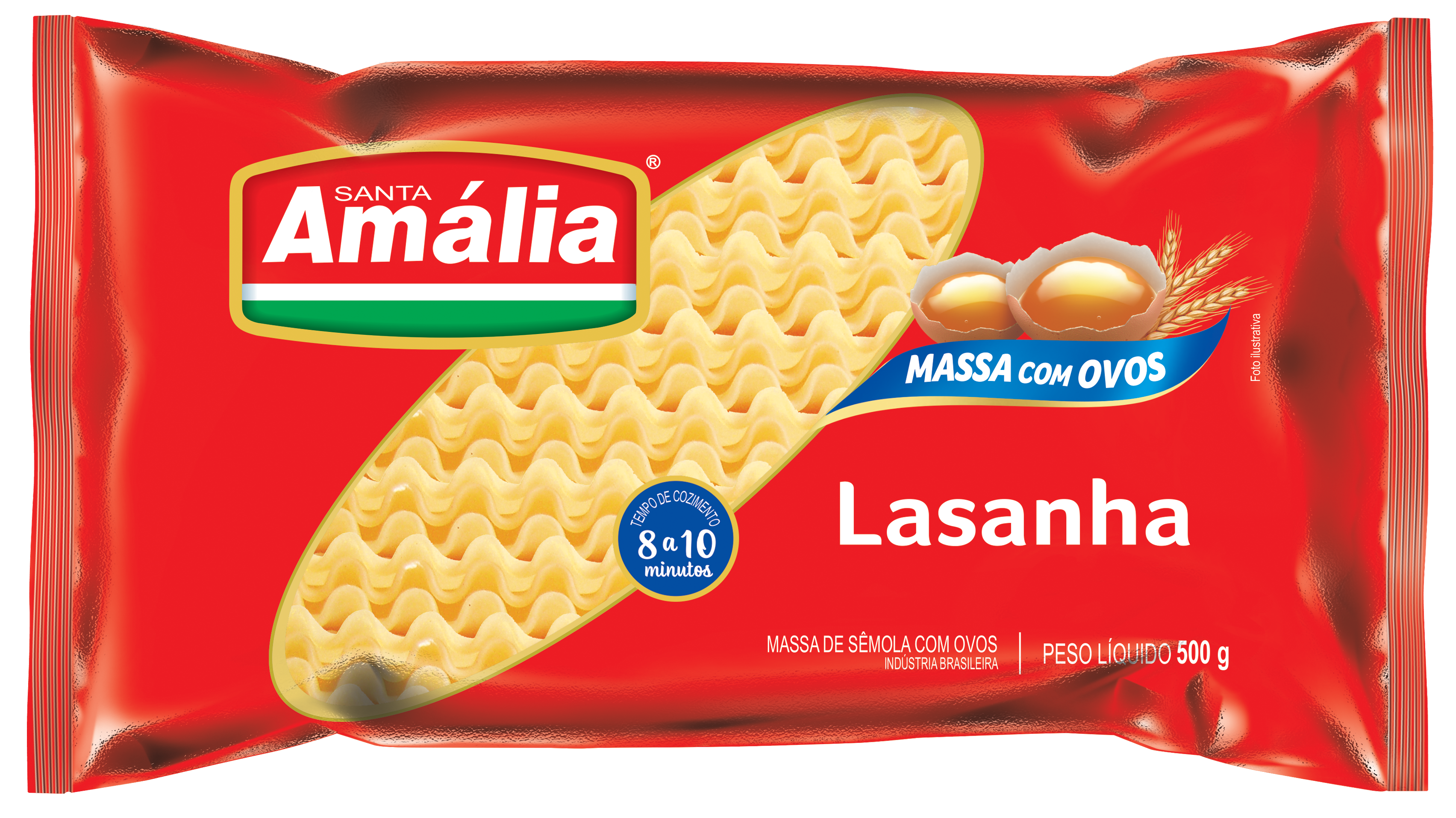 LASANHA OVOS DIRETO AO FORNO STA AMÁLIA 500GX20