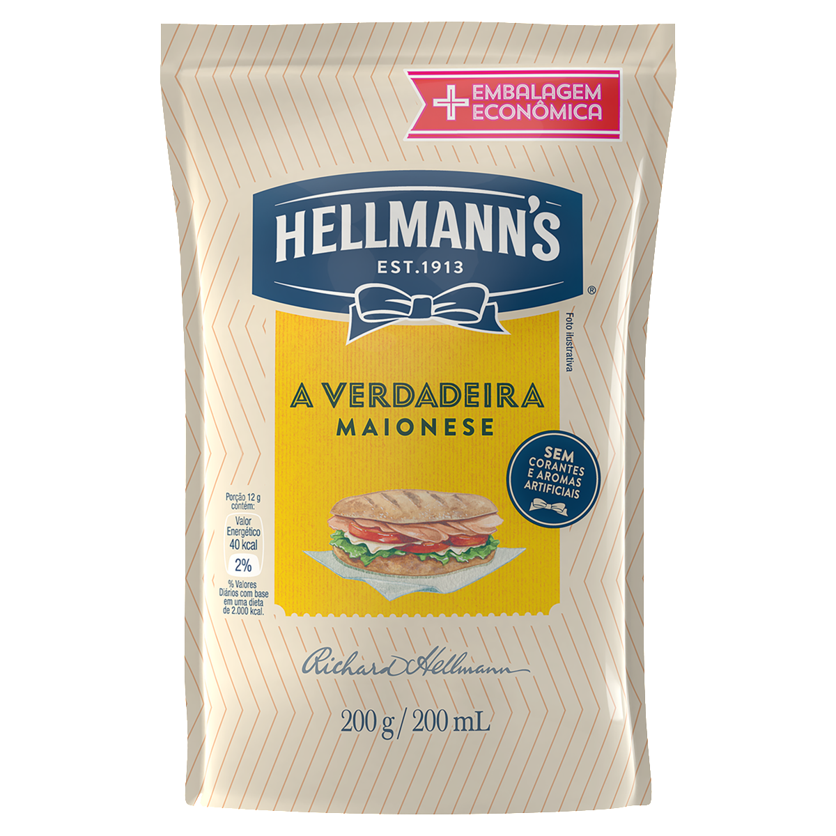 MAIONESE HELLMANNS 200G SCH CX LV24PG22 (24)
