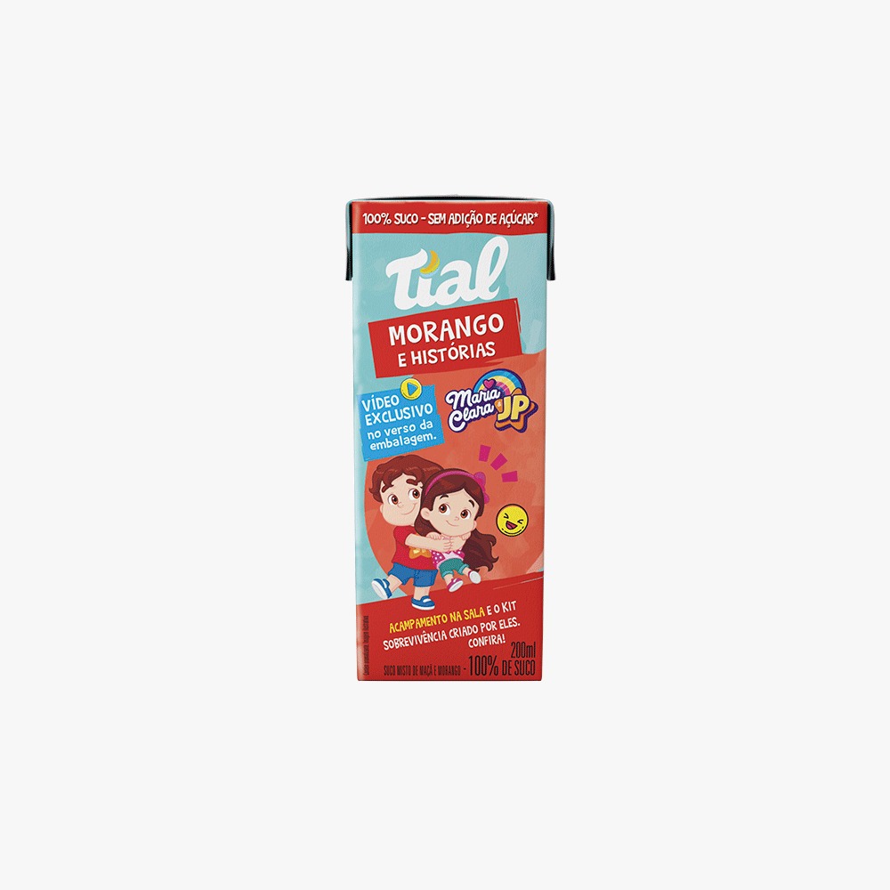 SUCO TIAL 200ML KIDS MAÇA C MORANGO (24)