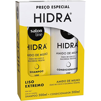 KIT SH 300ML+COND 200ML SALON LINE AMIDO MILHO (6)