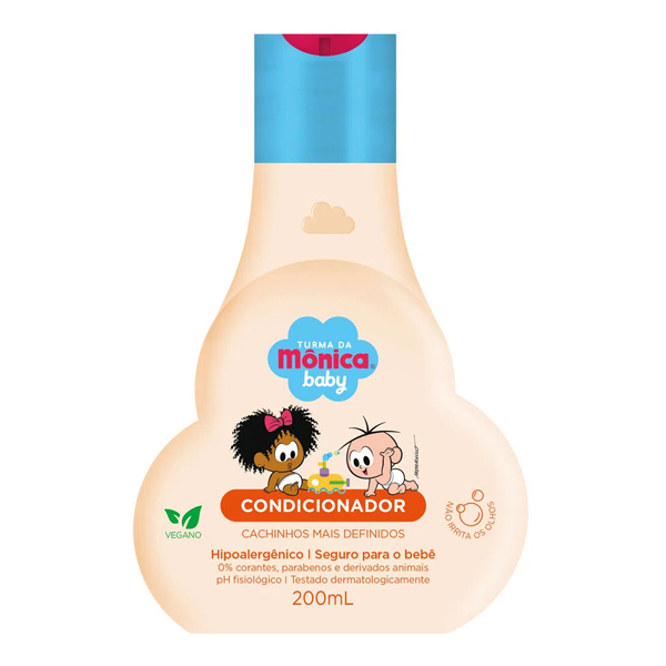 CONDICIONADOR TURMA MONICA BABY 200ML MAIS DEFINIDOS (12)