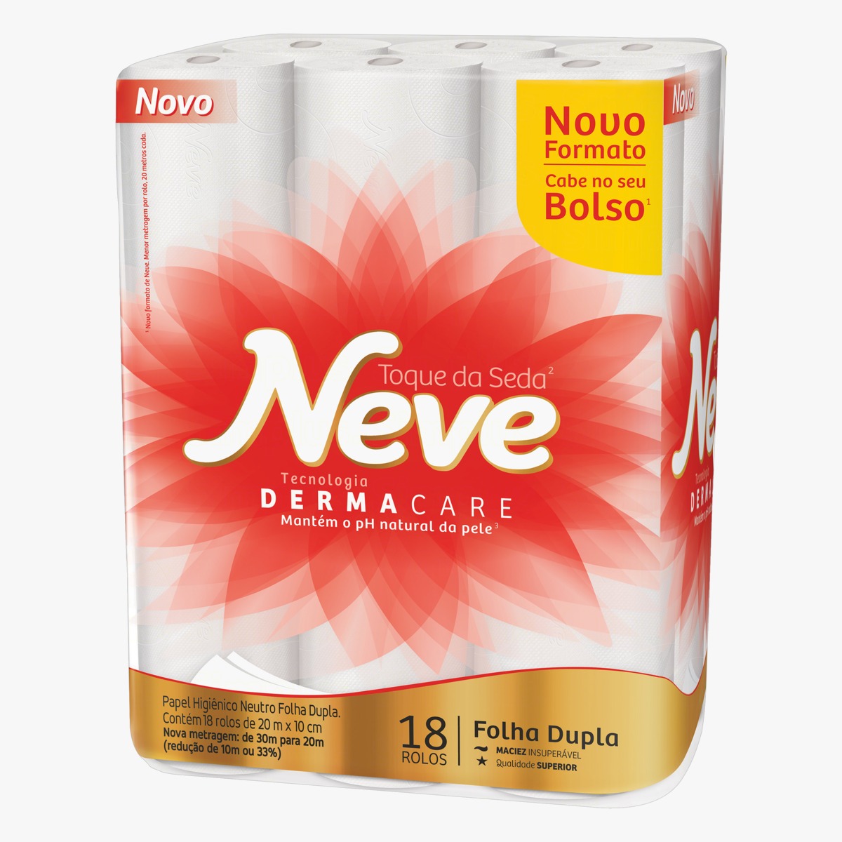 PAPEL HIGIÊNICO NEVE FOLHA DUPLA 20X18 (04)