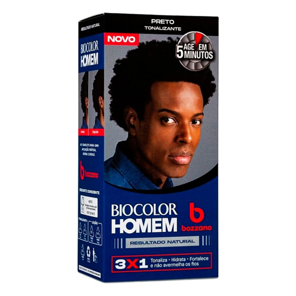 TINTURA BIOCOLOR HOMEM KIT PRETO (12)