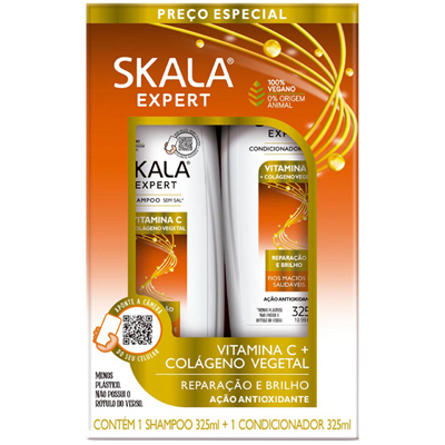 KIT SKALA SH+COND 325ML VITAMINA C COLAGENO (6)