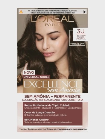 TINTURA IMEDIA EXCELLENCE CREME 3U CASTANHO ESCURO (12)