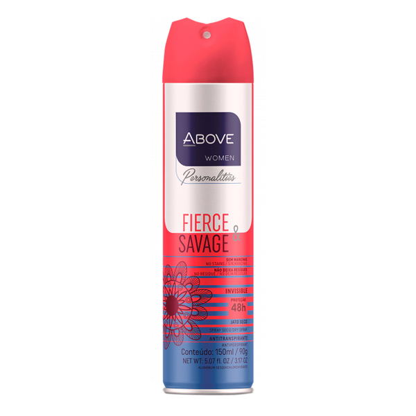 DESODORANTE AEROSSOL ABOVE 150ML FEMININO SAVAGE (24)