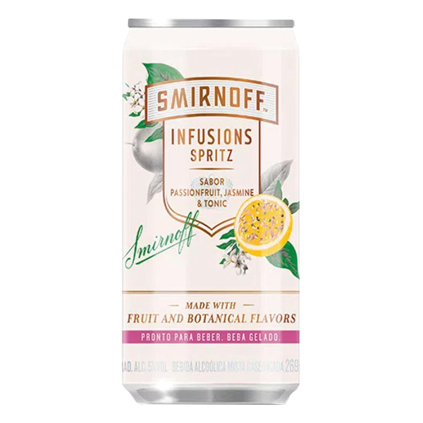 BEB SMIRNOFF 269ML LATA INF SPRITZ MARACUJA JASMIN 4X6 (24)