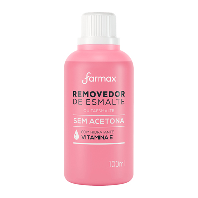 REMOVEDOR ACETONA FARMAX 100ML SEM ACETONA (144)