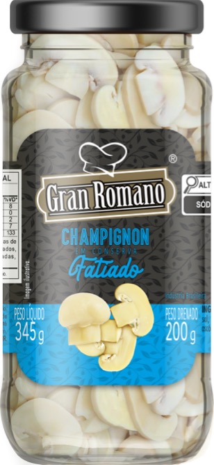 CHAMPIGNON GRAN ROMANO 200G VIDRO FATIADO (12)