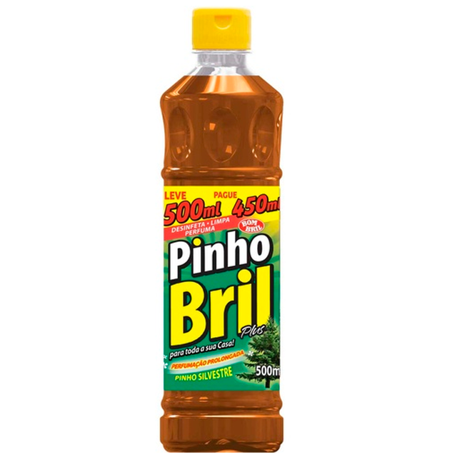DESINFETANTE PINHO BRIL SILV PLUS L500P450ML (12)