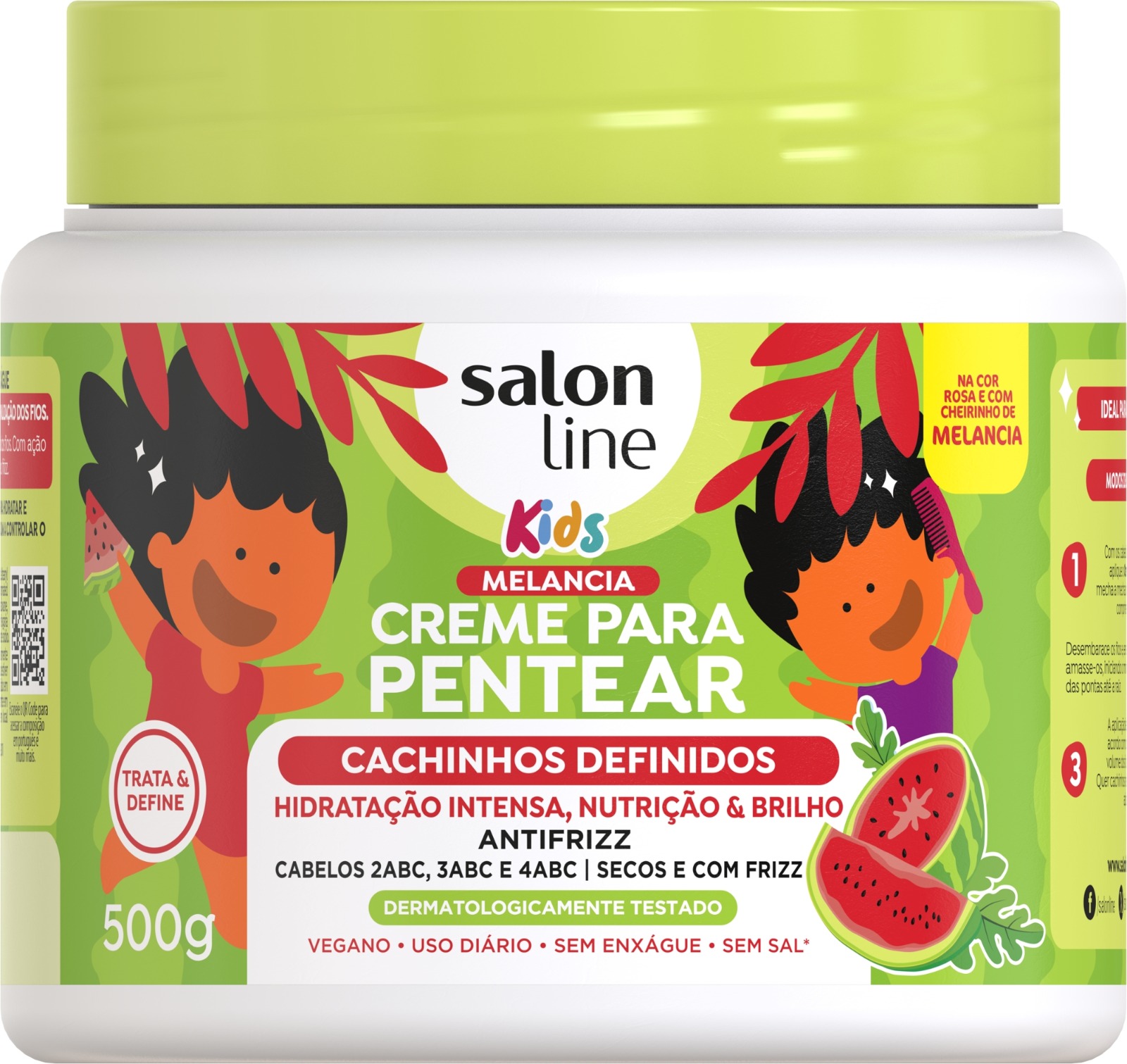 CR PENT SALON LINE 500G KIDS MELANCIA CACHINHOS DEFINIDOS (6)