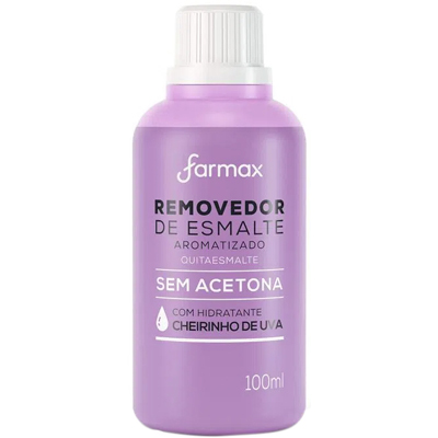 REMOVEDOR ACETONA FARMAX 100ML UVA (144)