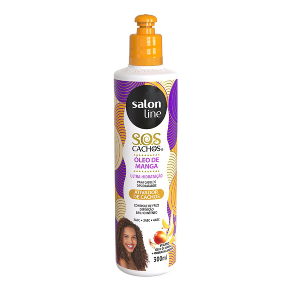 ATIVADOR SALON LINE 300ML CACHOS SOS OLEO MANGA (12)