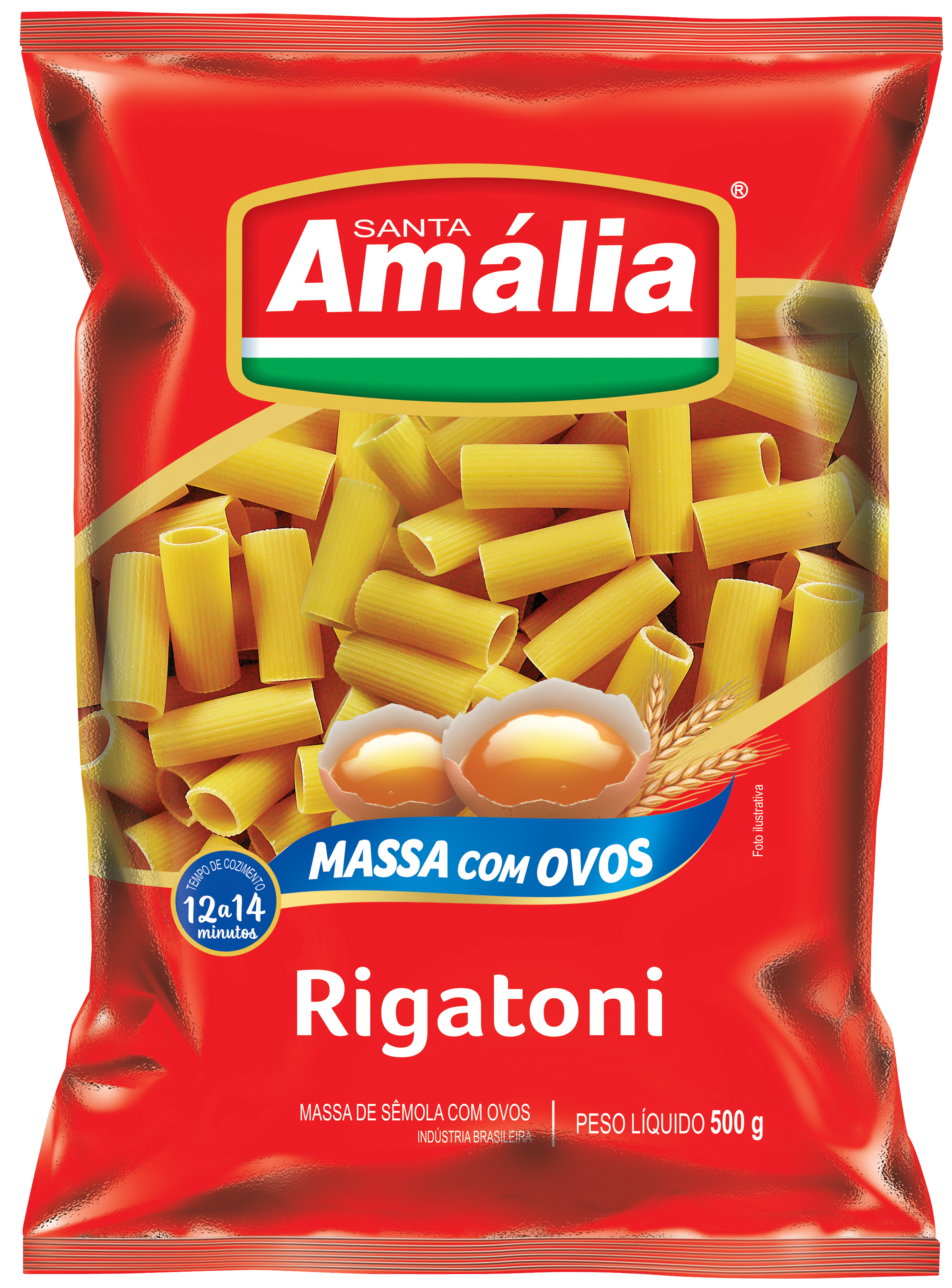 MACARRÃO RIGATONI OVOS STA AMÁLIA 500GX20