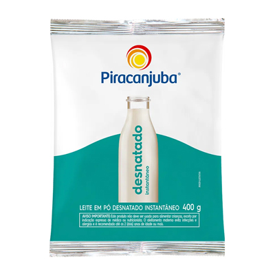 LEITE PO DESNATADO INSTANTANEO PIRACANJUBA 400GR (25)