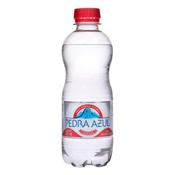 AGUA MINERAL PEDRA AZUL PET 0500ML COM GAS (12)