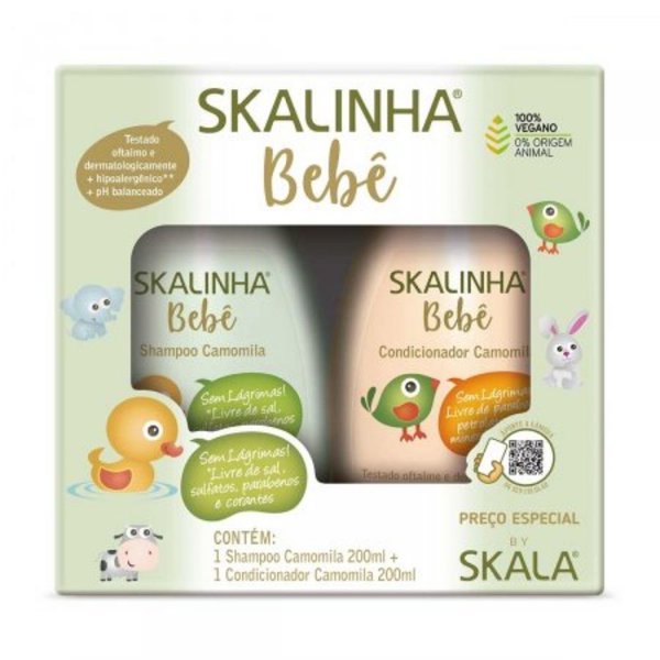 KIT SKALINHA BEBE SH+COND 200ML CAMOMILA (6)