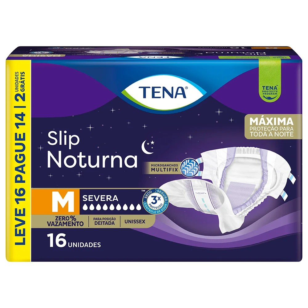 FR TENA SLIP NOTURNA M LV16 PG14 UN(4)