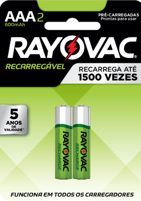 PILHA RAYOVAC RECARREGAVEL AAA 2UN (12)
