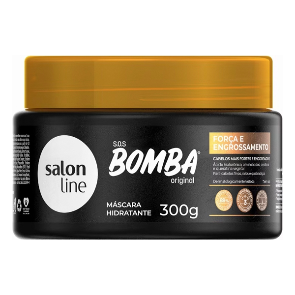 CREME TRATAMENTO SALON LINE 300G BOMBA SOS FORCA ENGROSSAMENTO (6)