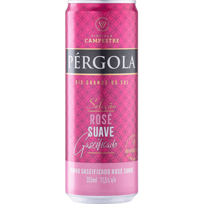 BEB VINHO GAS PERGOLA LT 355ML ROSE DOCE (12)