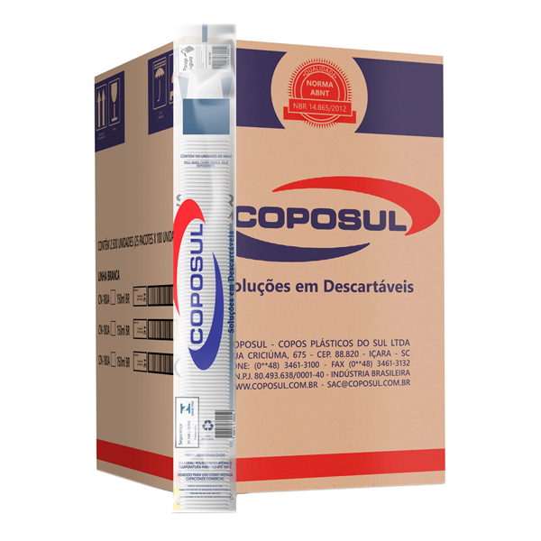 COPO DESC COPOSUL 300ML 100UN BRANCO (20)