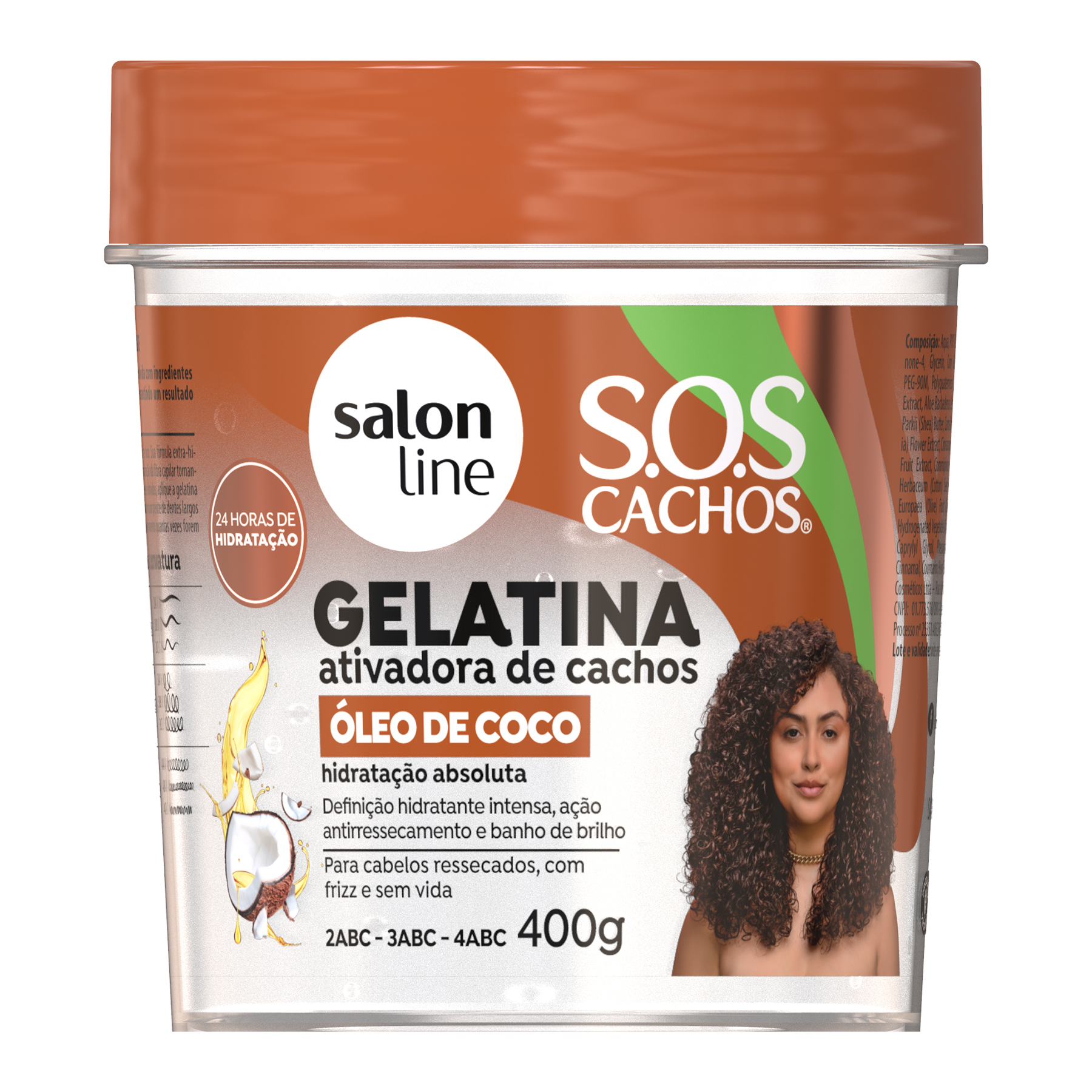 GELATINA SALON LINE 400G CACHOS SOS OLEO COCO (6)