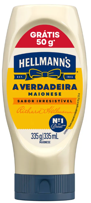 MAIONESE HELLMANNS 335G SQZ GRATIS 50G (24)