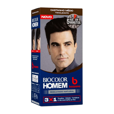 TINTURA BIOCOLOR HOMEM KIT CASTANHO MEDIO (12)