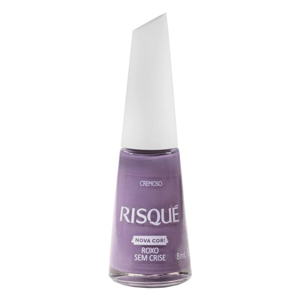 ESMALTE RISQUE CL 8ML CREMOSO ROXO SEM CAROCORISE (144)