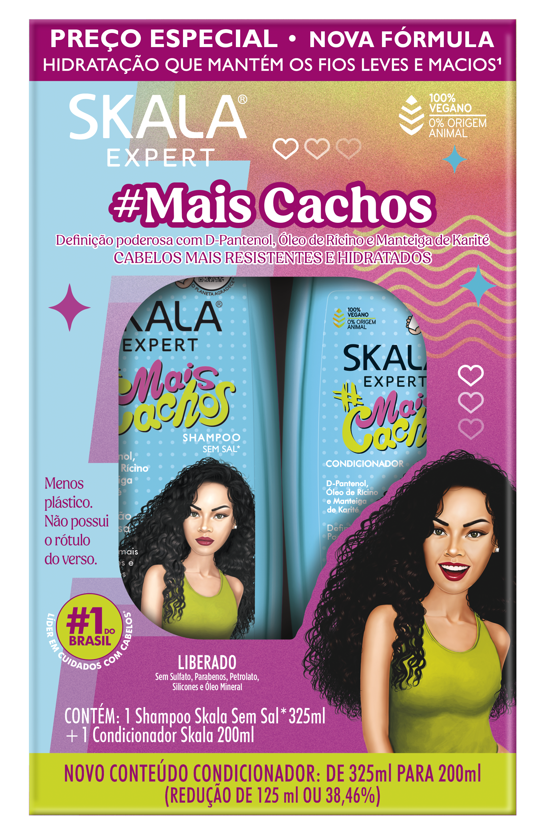 KIT SKALA SH+COND 325ML/200ML MAIS CACHOS (6)