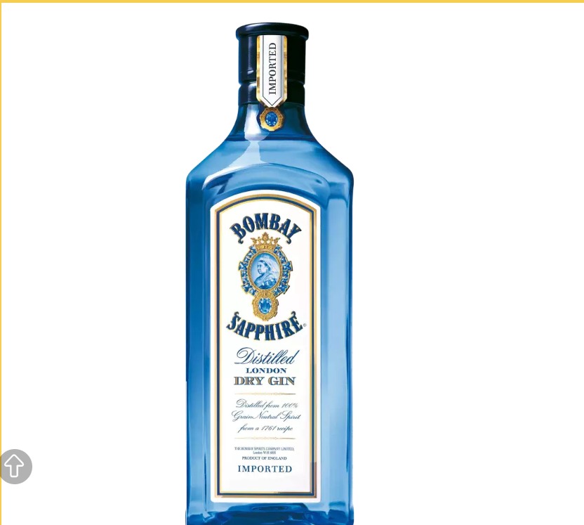 BEBIDA GIN SAPPHIRE BOMBAY IMP 750ML LONDON DRY LABEL