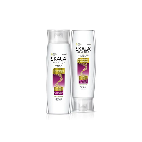 KIT SKALA SH+COND 325ML GENETIQUIS FORCA BRILHO (6)