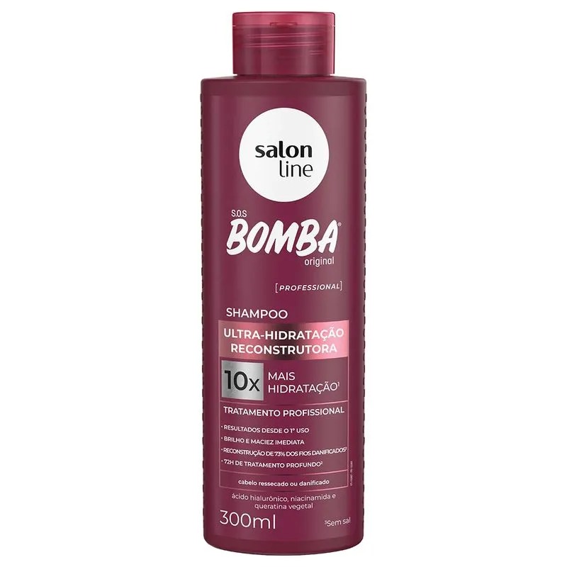 SHAMPOO SALON LINE 300ML BOMBA ULTRA RECONTRUTORA (6)