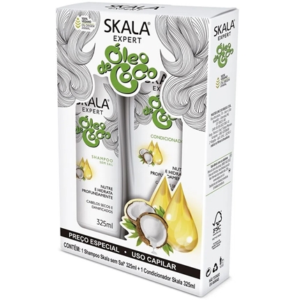 KIT SKALA SH+COND 325ML OLEO DE COCO (6)