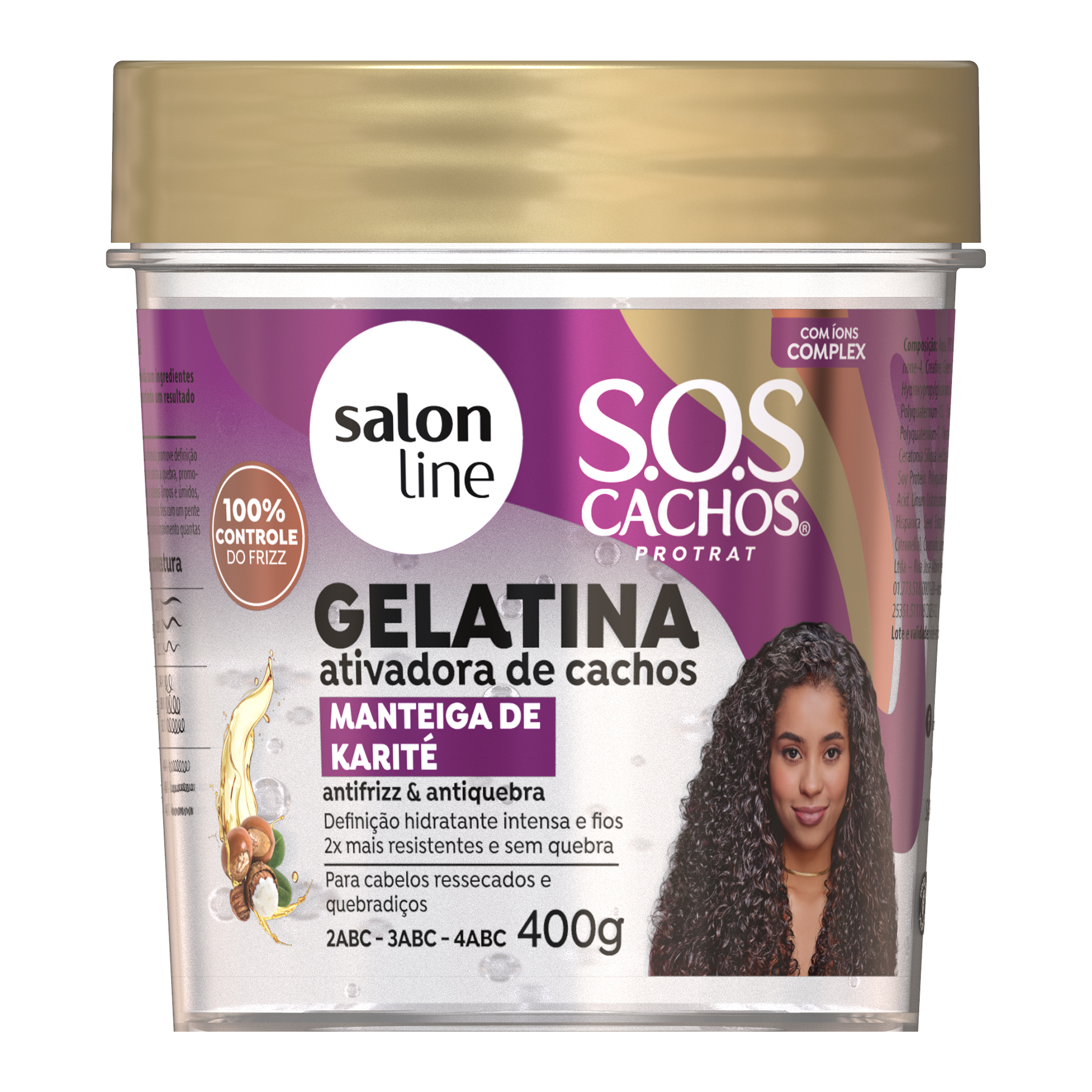 GELATINA SALON LINE 400G CACHOS SOS MANTEIGA KARITE (6)