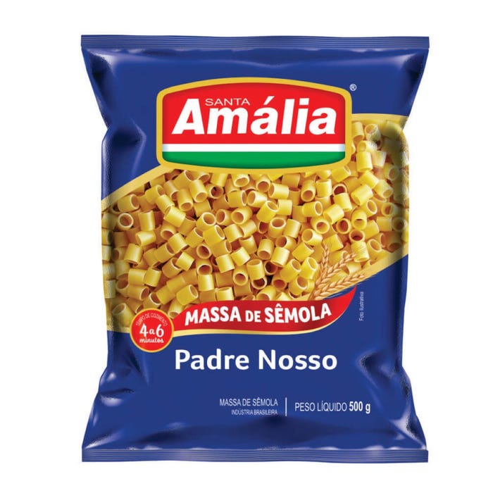 MACARRÃO PADRE NOSSO SEMOLA STA AMÁLIA 500GX20