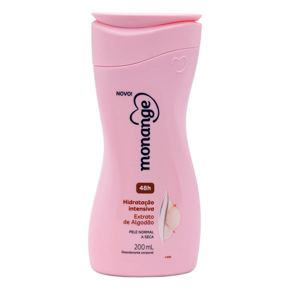 HIDRATANTE MONANGE 200ML HIDRATANTE INTENSIVA  EXTRATO ALGODAO (24)