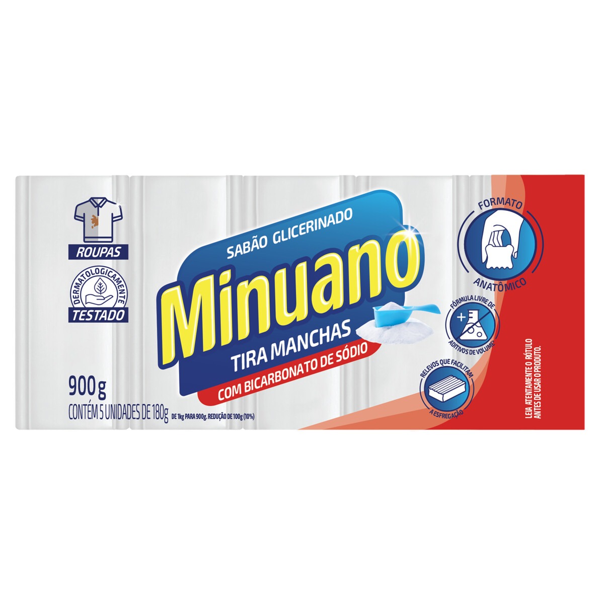 SABAO EM BARRA MINUANO 5X160G BRANCO (10)
