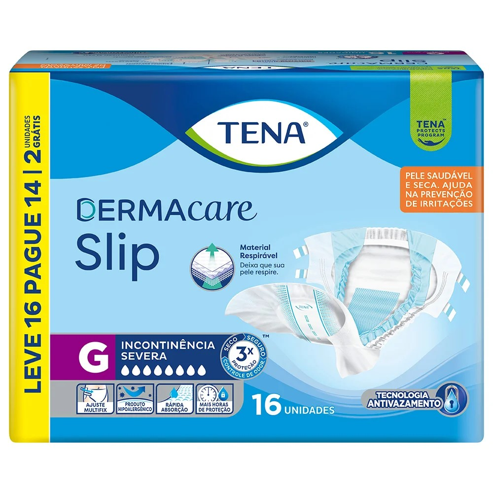 FR TENA SLIP DERMACARE G LV16 PG14 UN(4)
