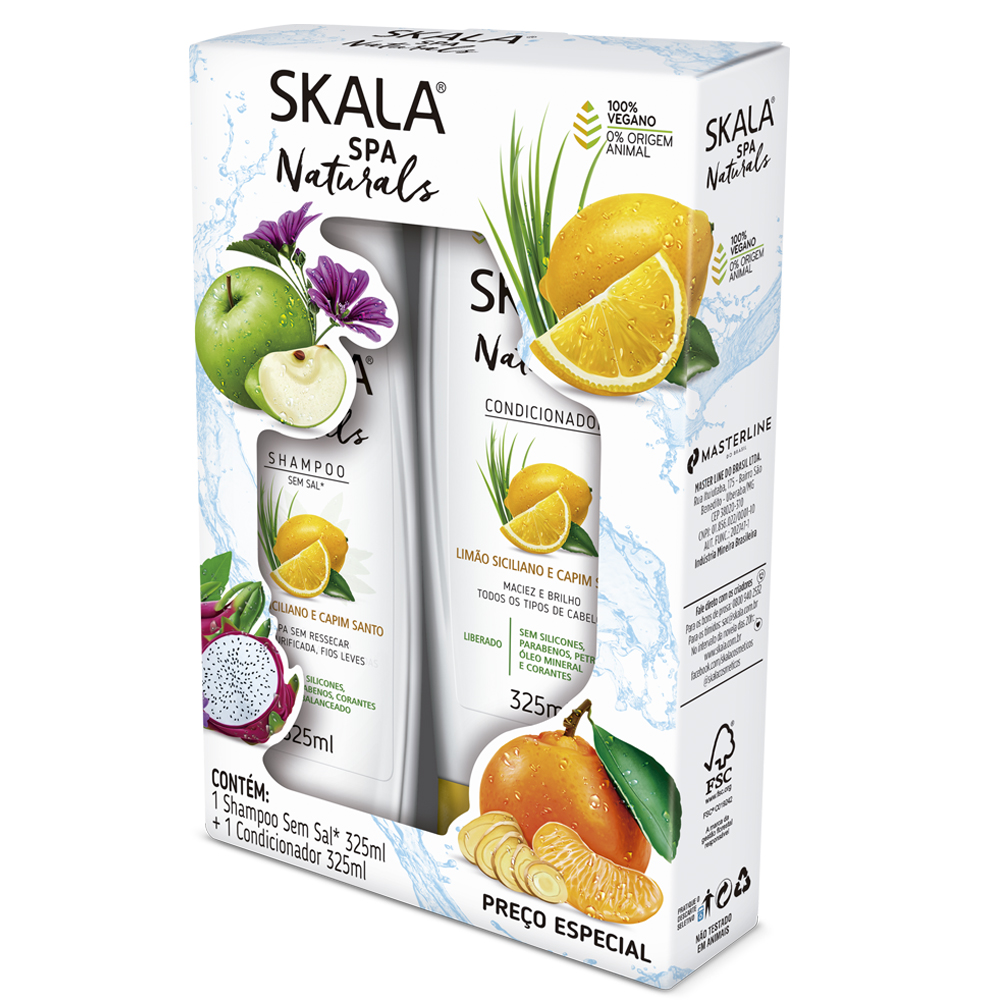 KIT SKALA SH+COND 325ML LIMAO SICIL (6)