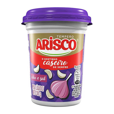 TEMPERO ARISCO 300GR ALHO/SAL (24)